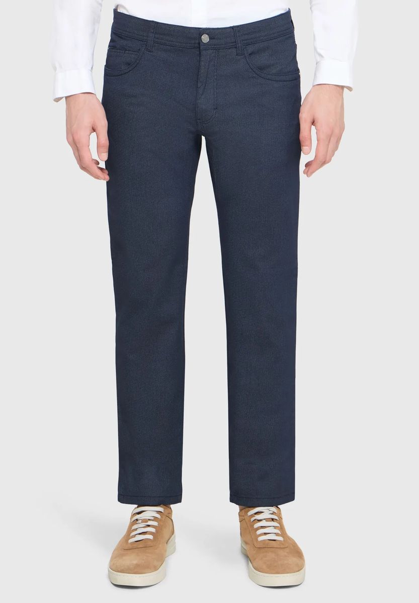 Klassische Five-Pocket Strukturhose