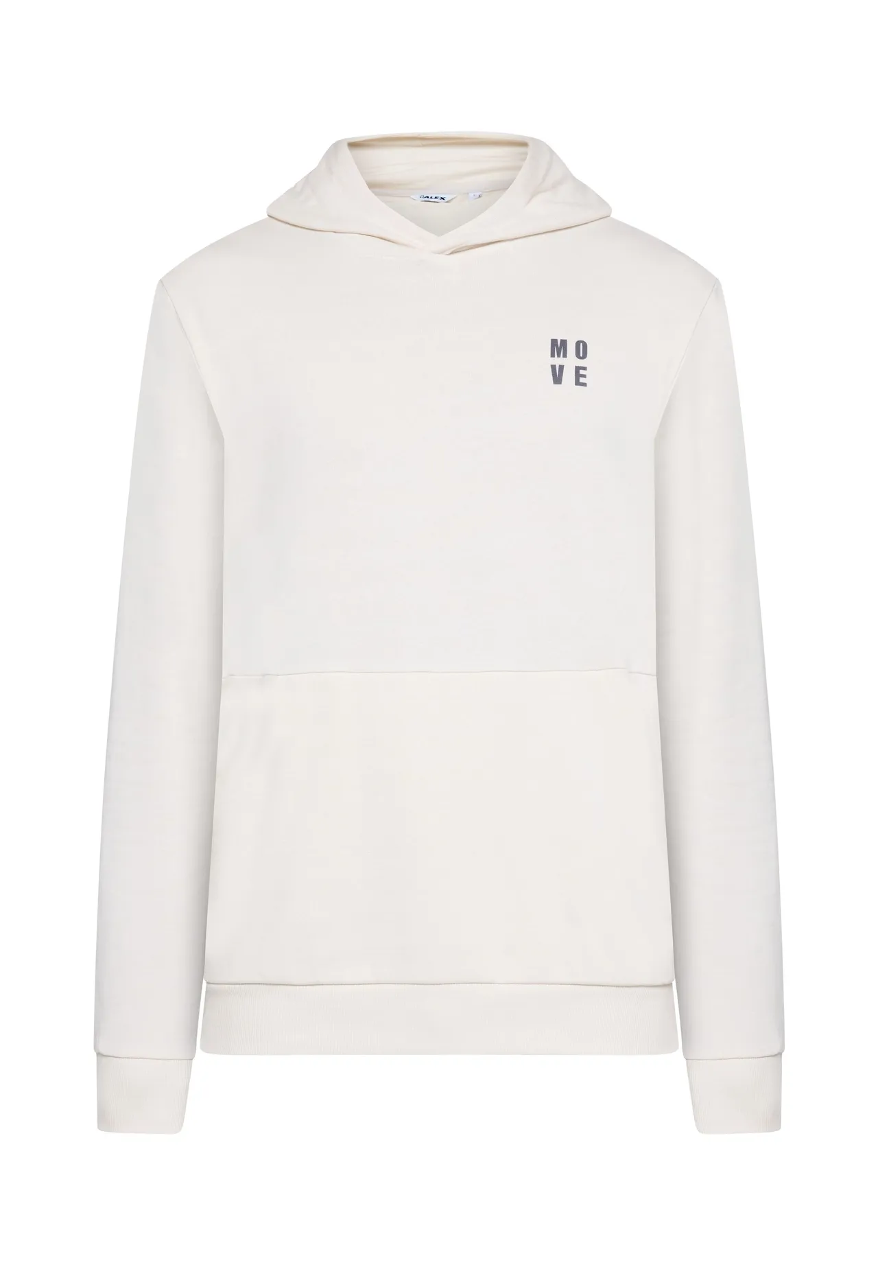 Minimalistischer Kapuzenpullover mit Print