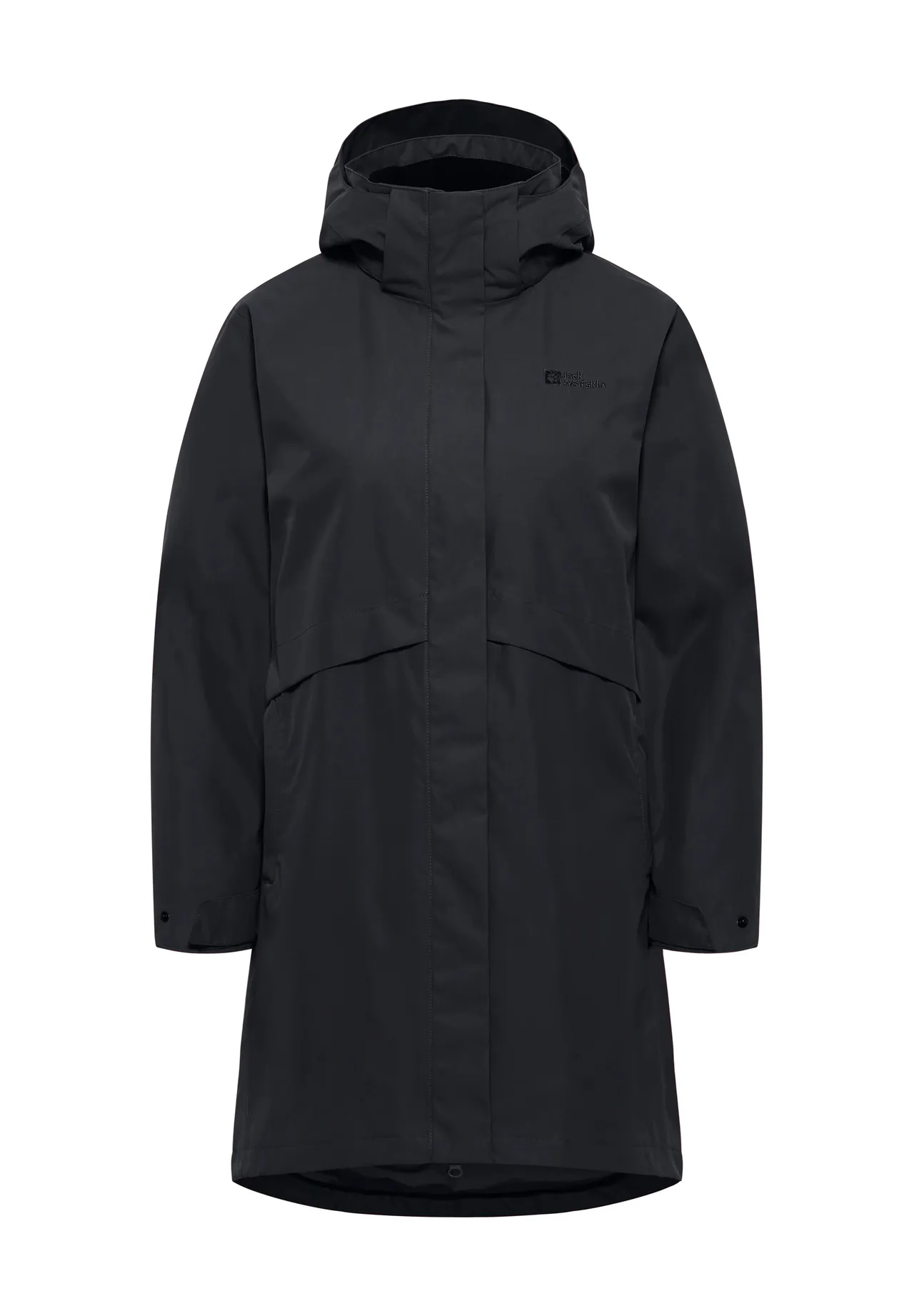 Funktionaler wetterfester Parka mit Kapuze