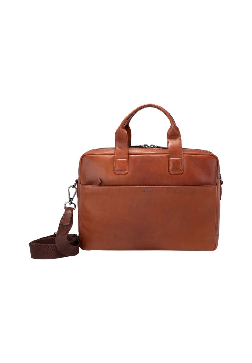 Strukturierte Leder-Business-Aktentasche