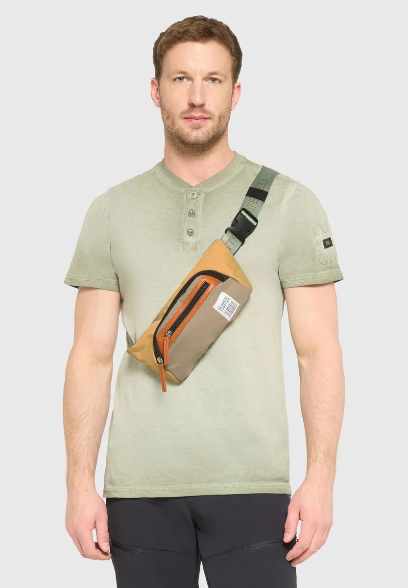 Mehrfarbige Utility Canvas Gürteltasche
