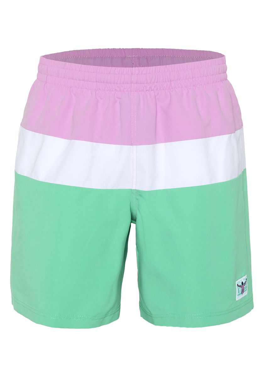 Colorblock Schnelltrocknende Badeshorts