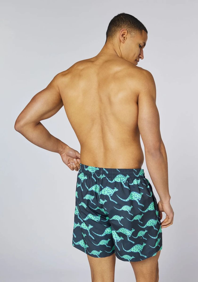 Kangaroo-Print Schnelltrocknende Badeshorts