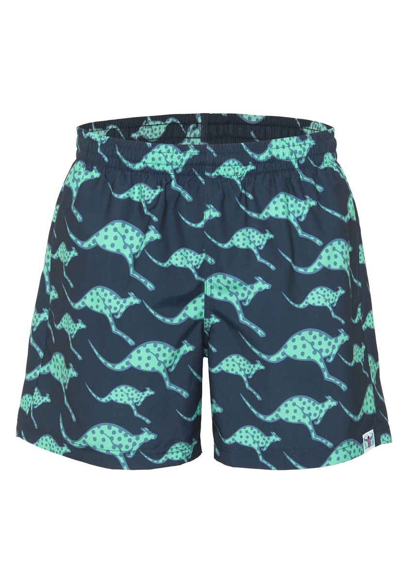 Kangaroo-Print Schnelltrocknende Badeshorts