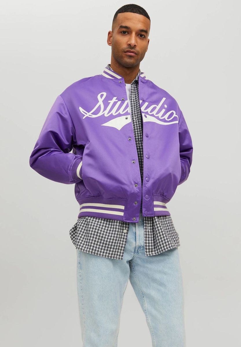 ORIGINALS by JACK & JONES Jacke, Print, für Herren, lila, L