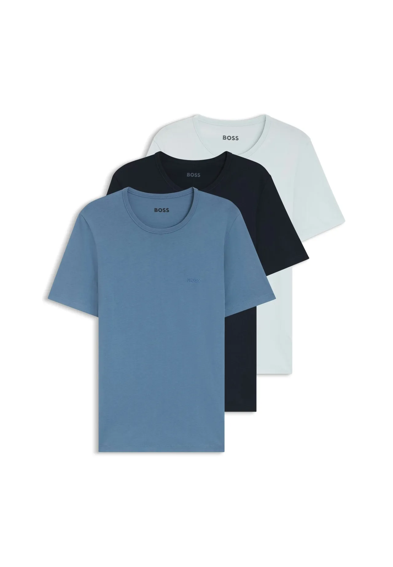 Klassische Baumwoll-T-Shirts mit Rundhalsausschnitt