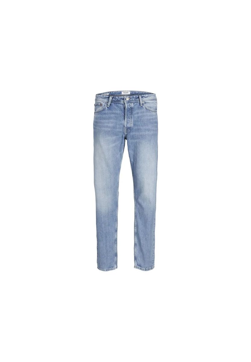 Klassische Straight-Leg-Jeans in Hellblau
