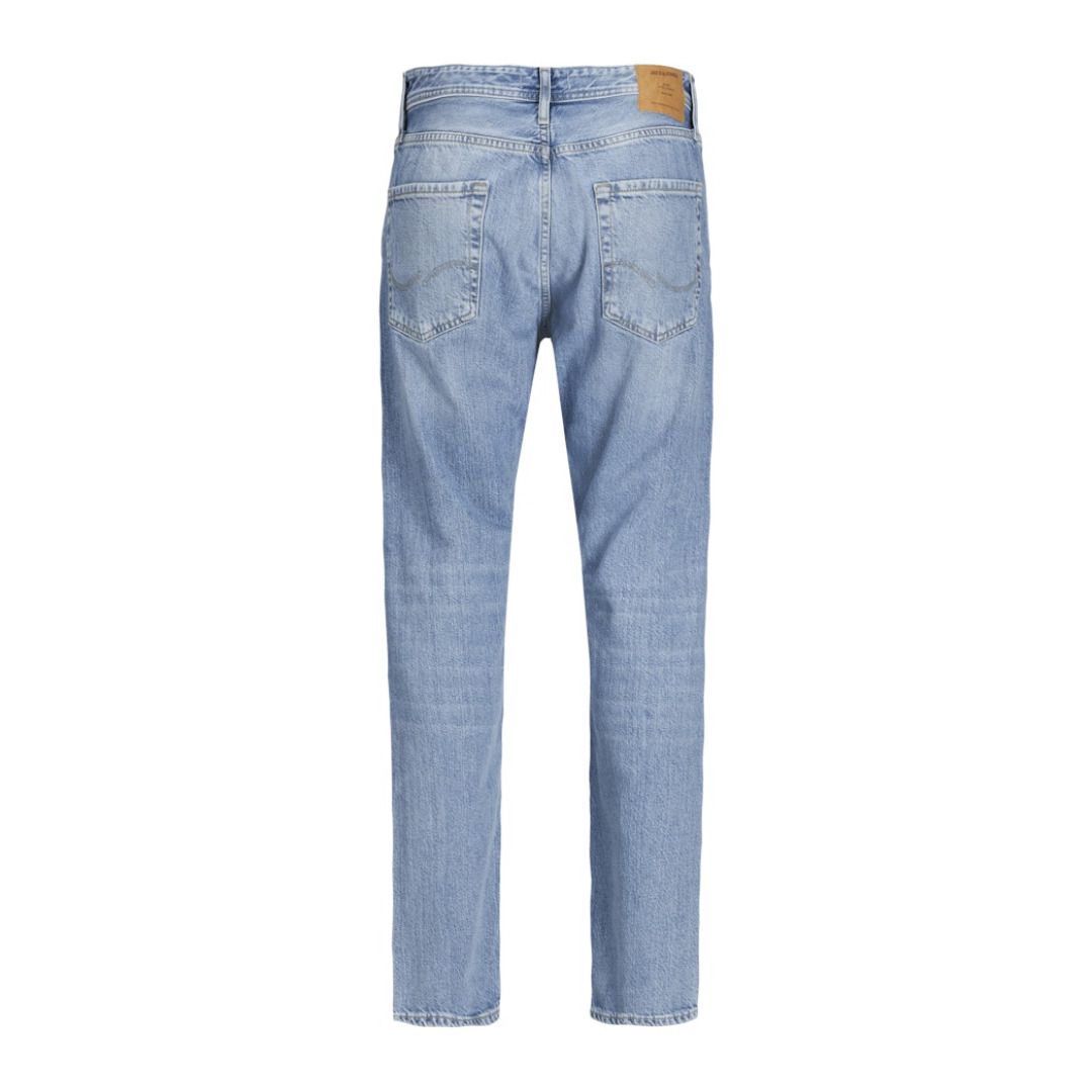 Klassische Straight-Leg-Jeans in Hellblau