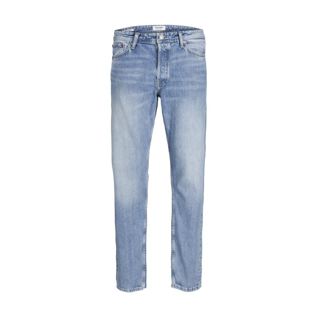 Klassische Straight-Leg-Jeans in Hellblau