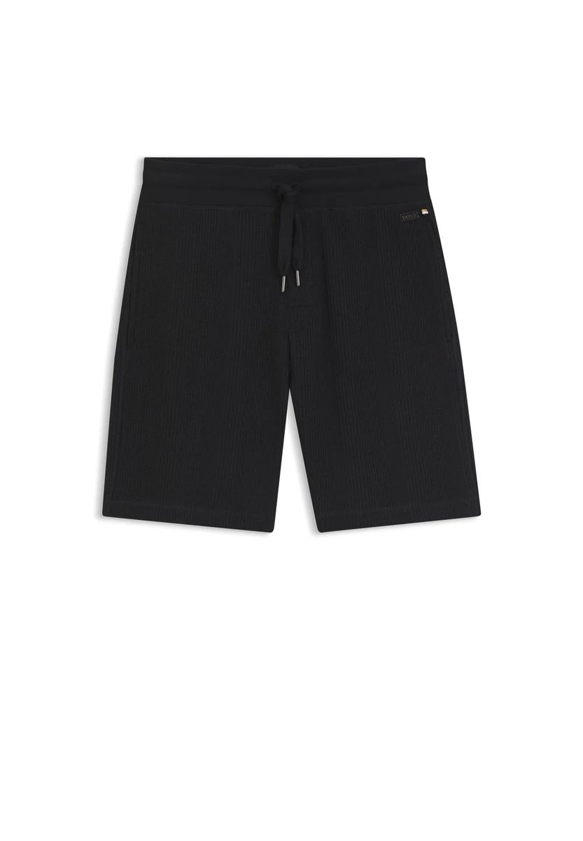 Strukturierte Loungewear-Shorts mit Tunnelzug
