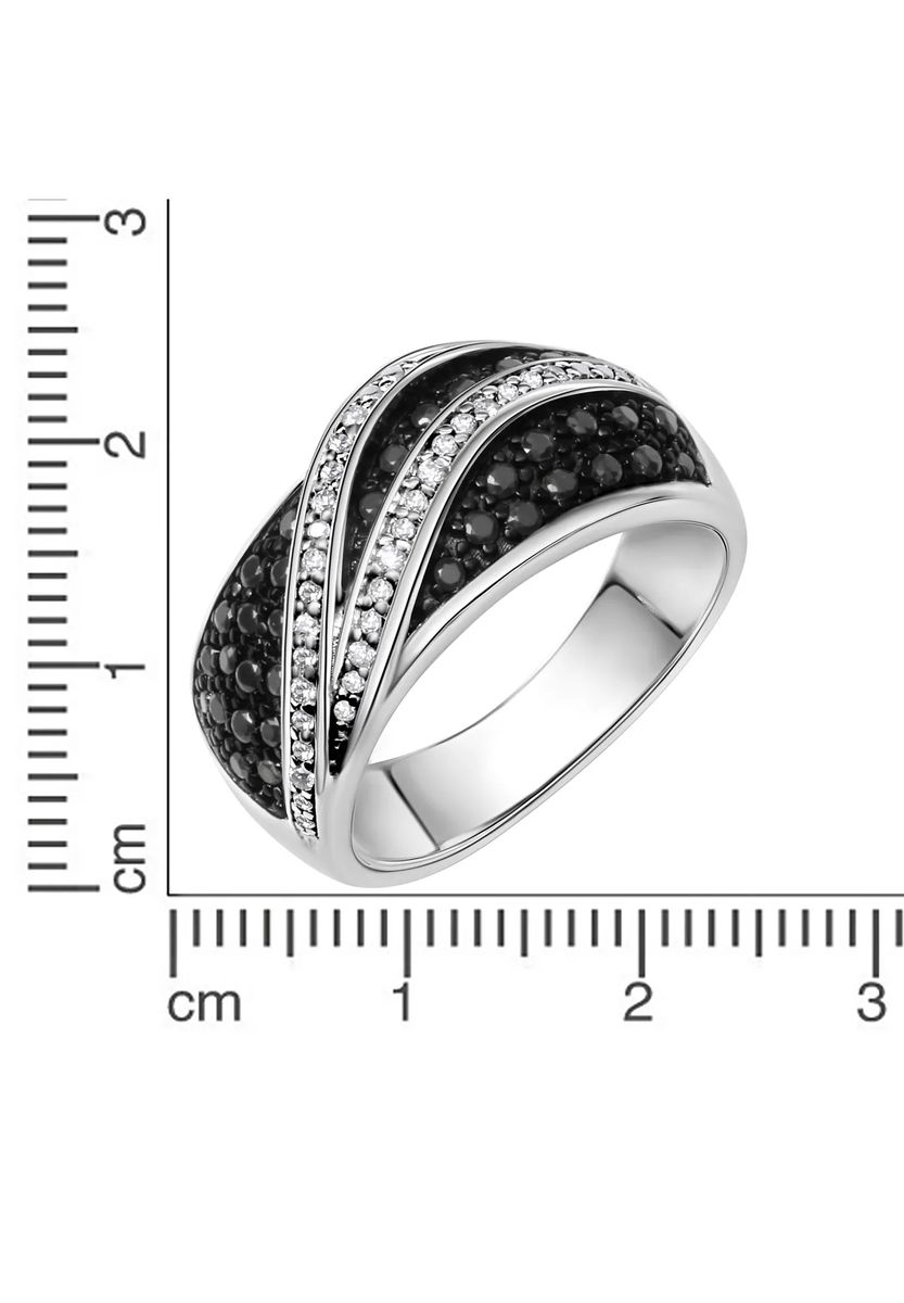Eleganter Pave-Wellenring