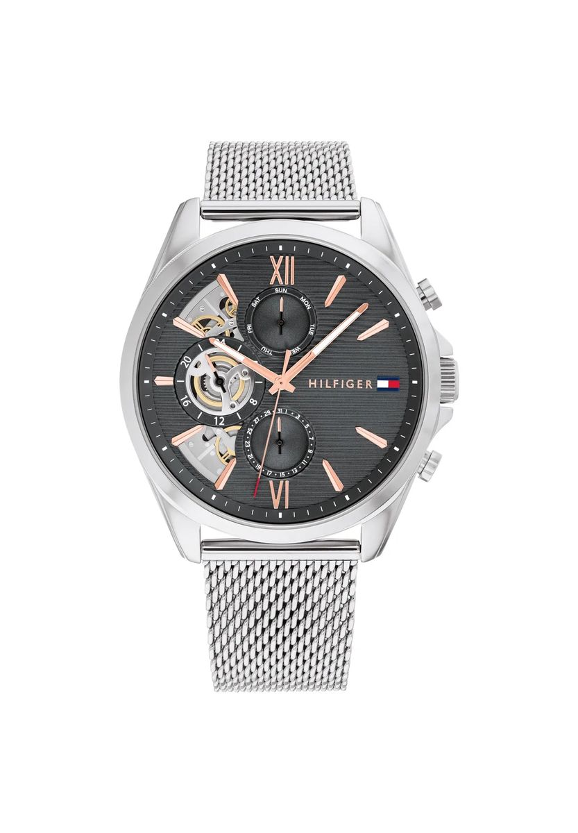 Moderner Chronograph mit Mesh-Armband