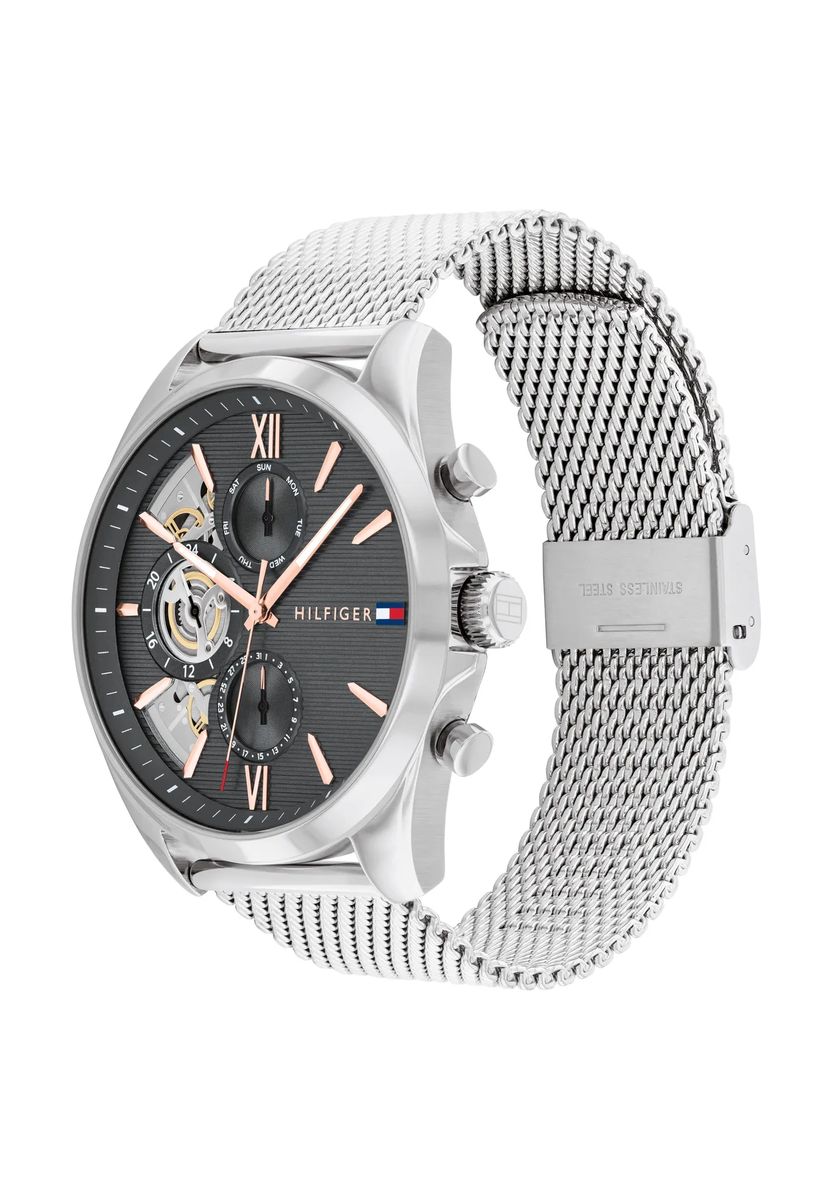 Moderner Chronograph mit Mesh-Armband
