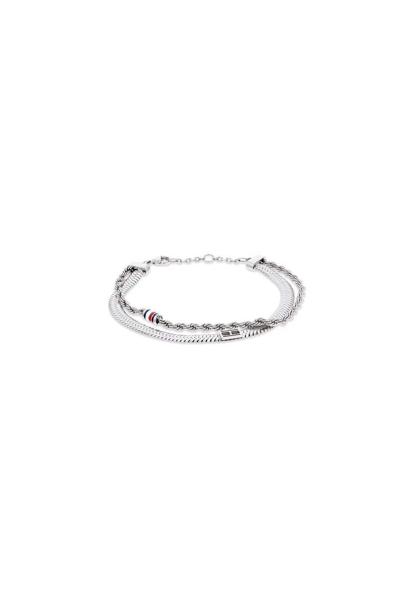 Doppellagiges Armband mit Gliederketten