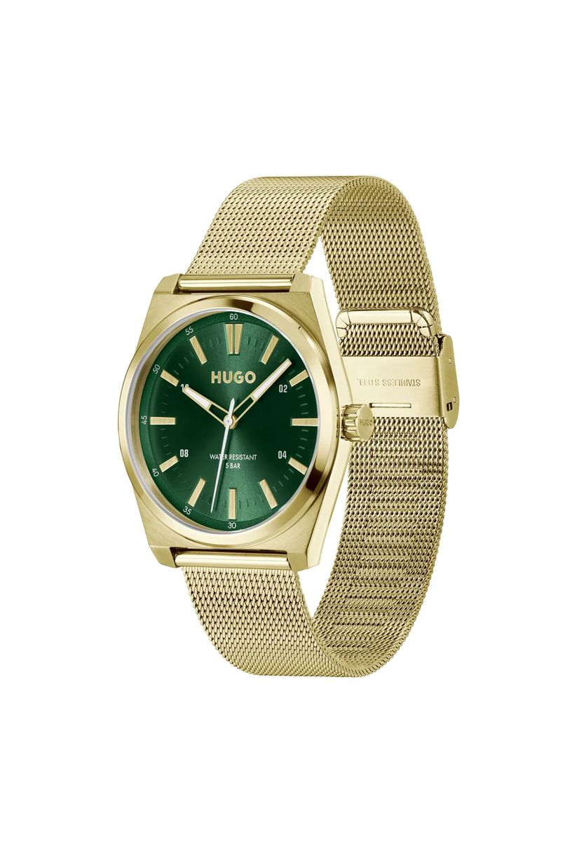 Elegante Mesh-Armbanduhr