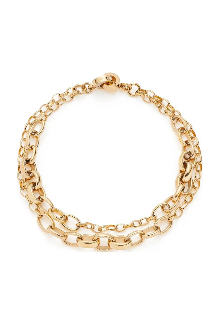 Mehrlagiges markantes Gliederketten-Armband