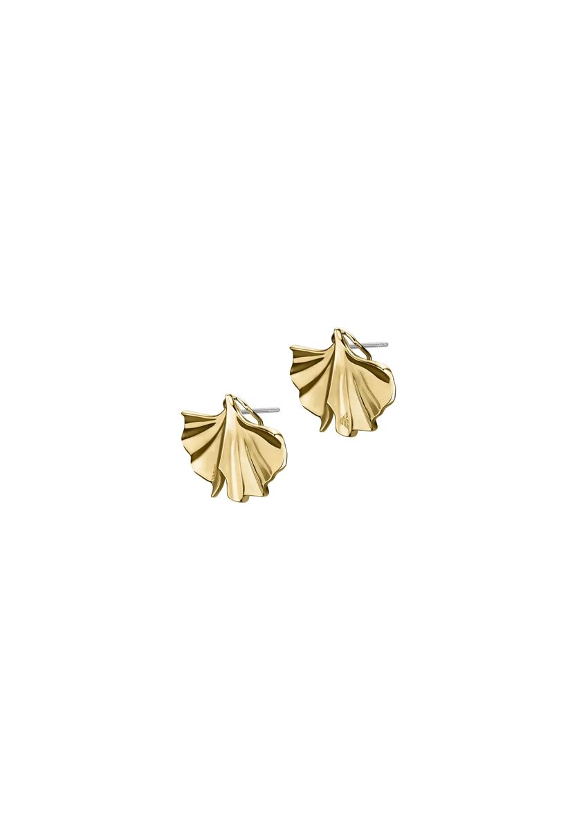 Elegante Ginkgoblatt-Ohrstecker