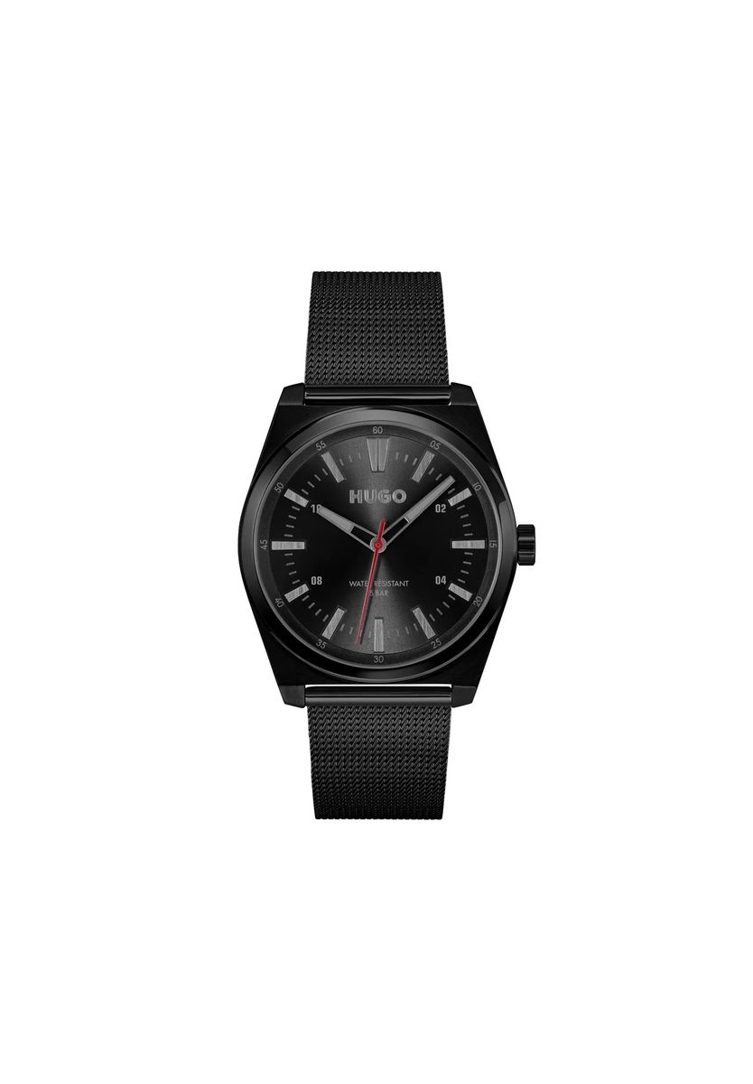 Minimalistische Mesh-Armbanduhr