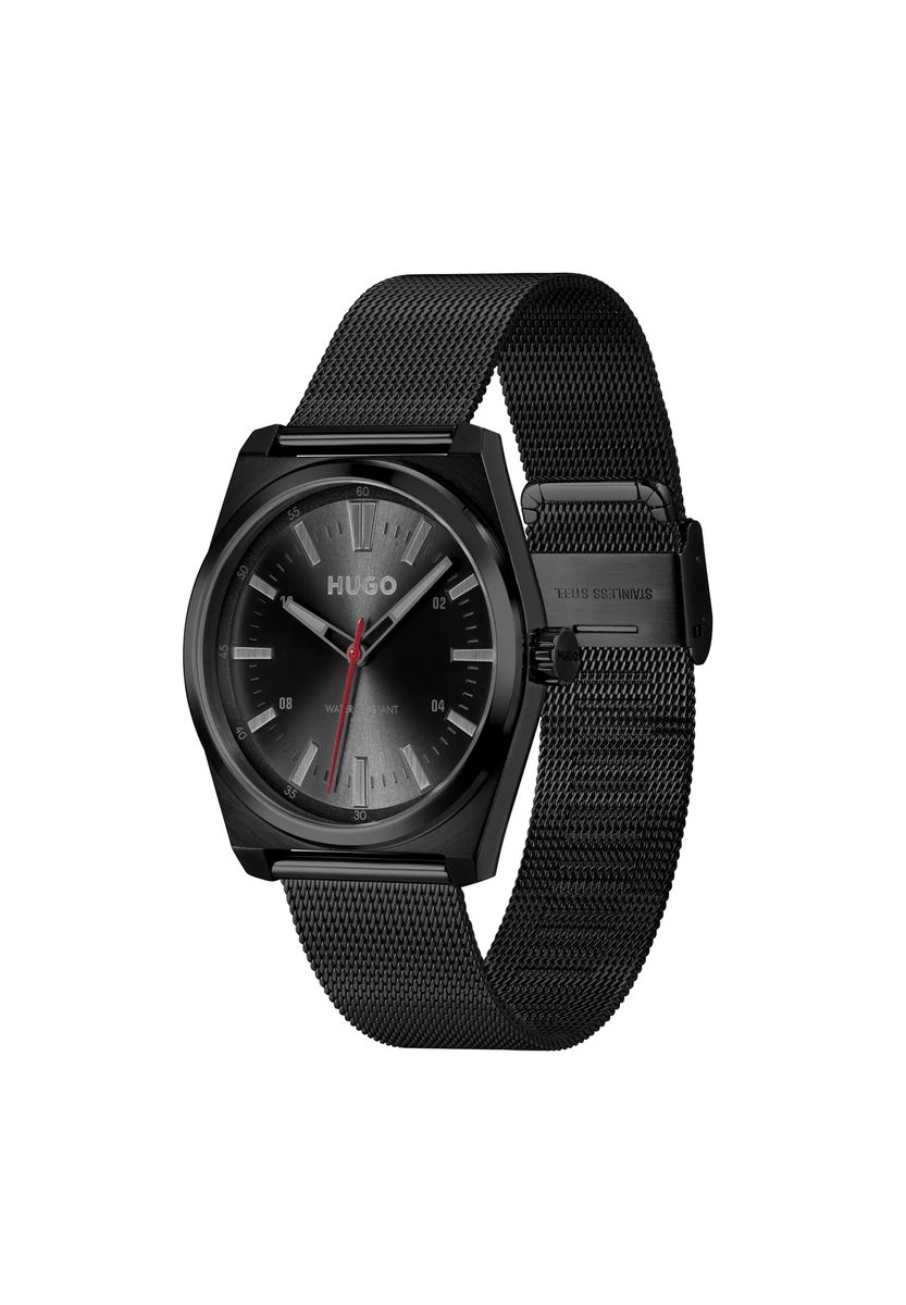 Minimalistische Mesh-Armbanduhr