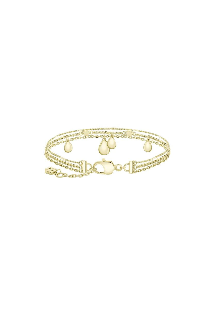 Mehrreihiges Charm-Armband mit Kristallen