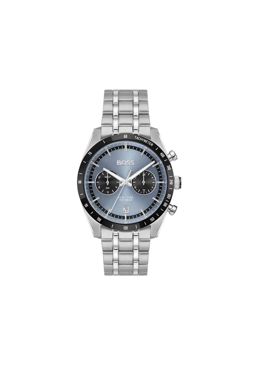 Dual Time Chronograph mit Gliederarmband