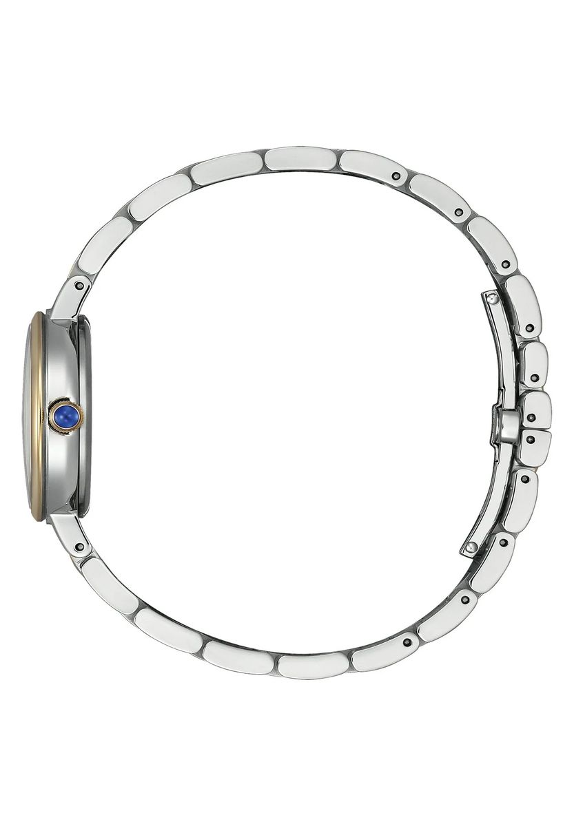 Bicolor Perlmutt-Armbanduhr