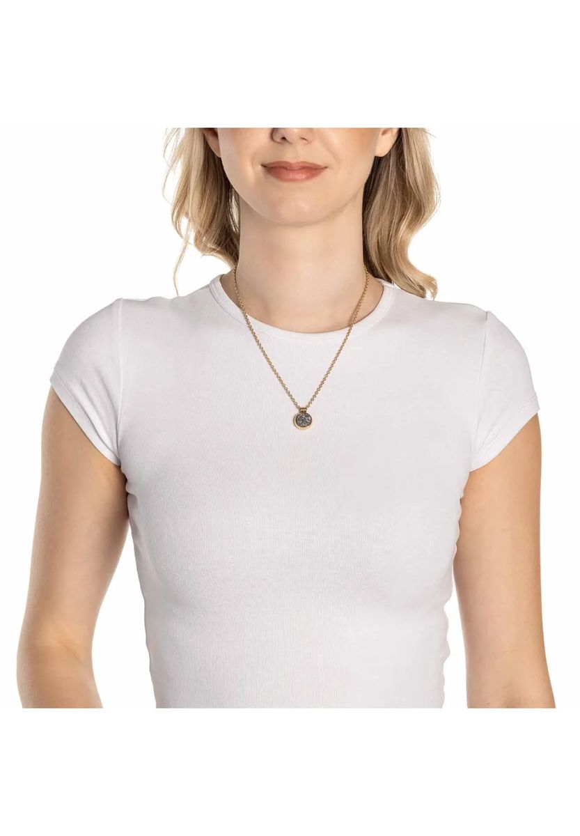Elegante Halskette mit Achat-Anhänger