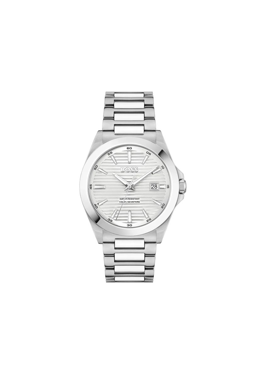 Moderne Edelstahl-Armbanduhr