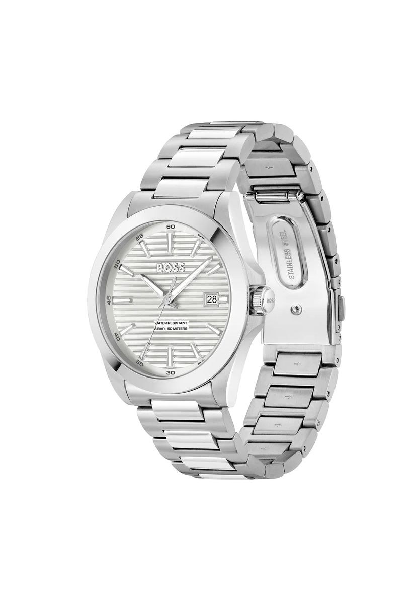 Moderne Edelstahl-Armbanduhr