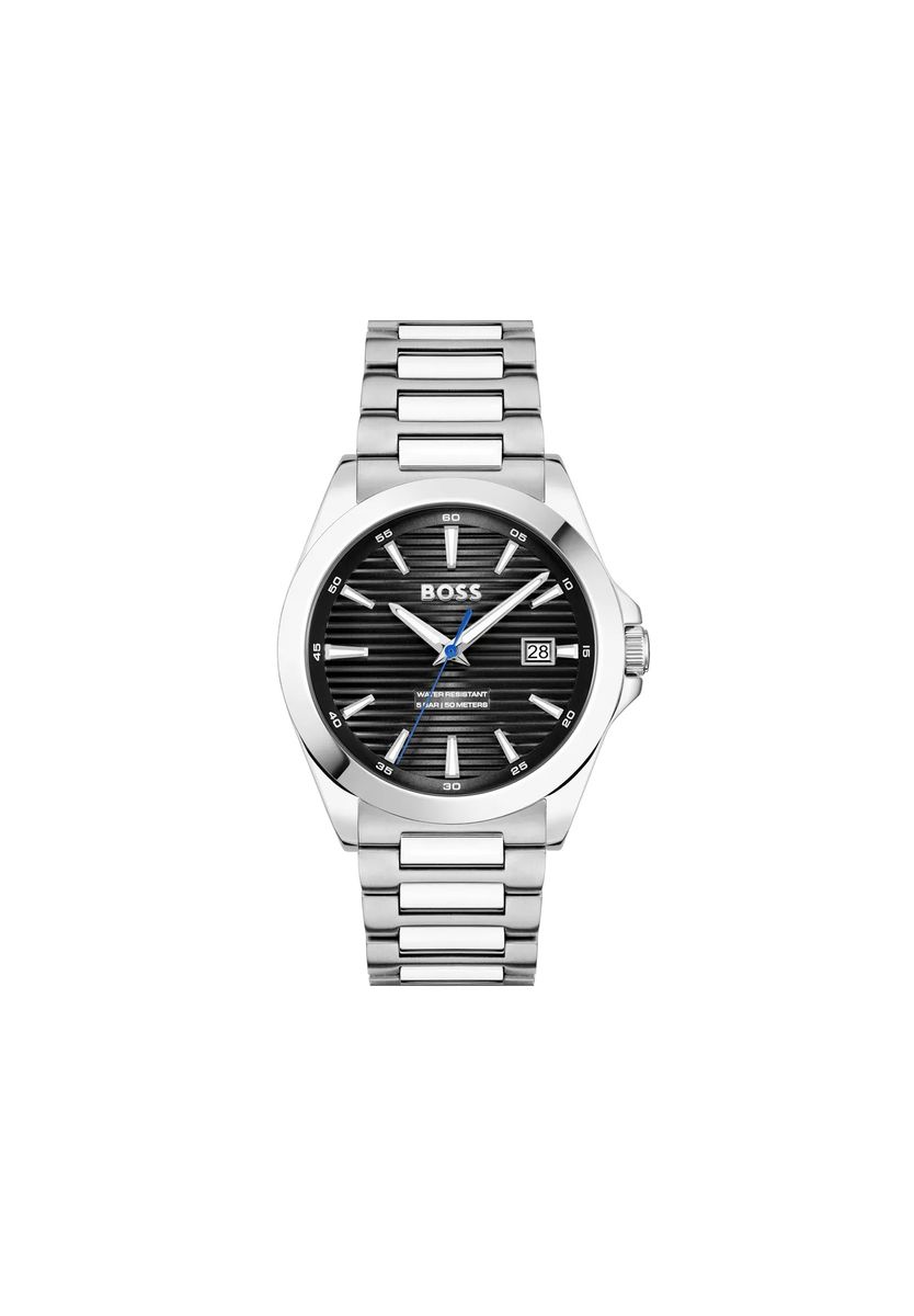 Elegante Edelstahl-Armbanduhr