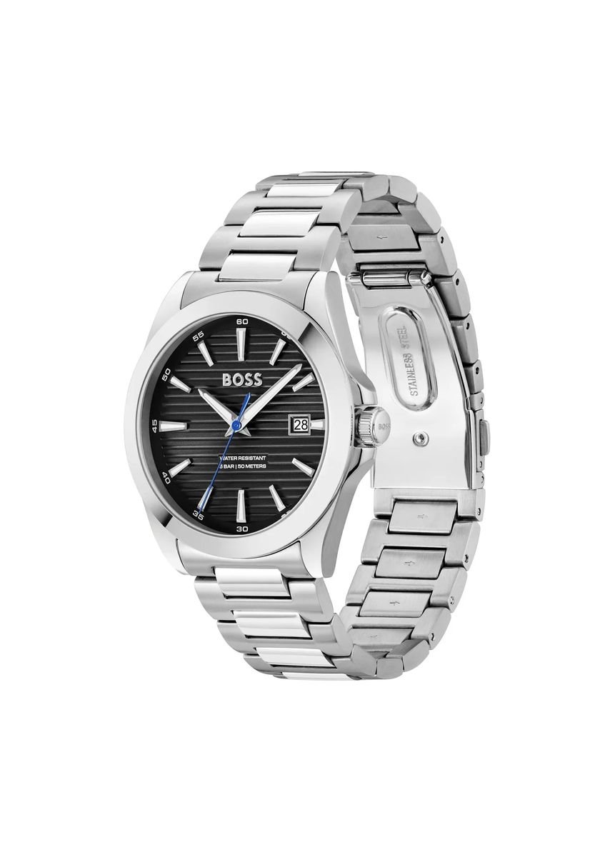 Elegante Edelstahl-Armbanduhr