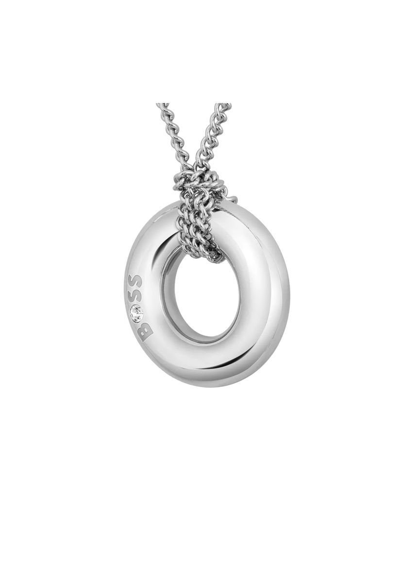 Polierte Kette mit Ringanhänger