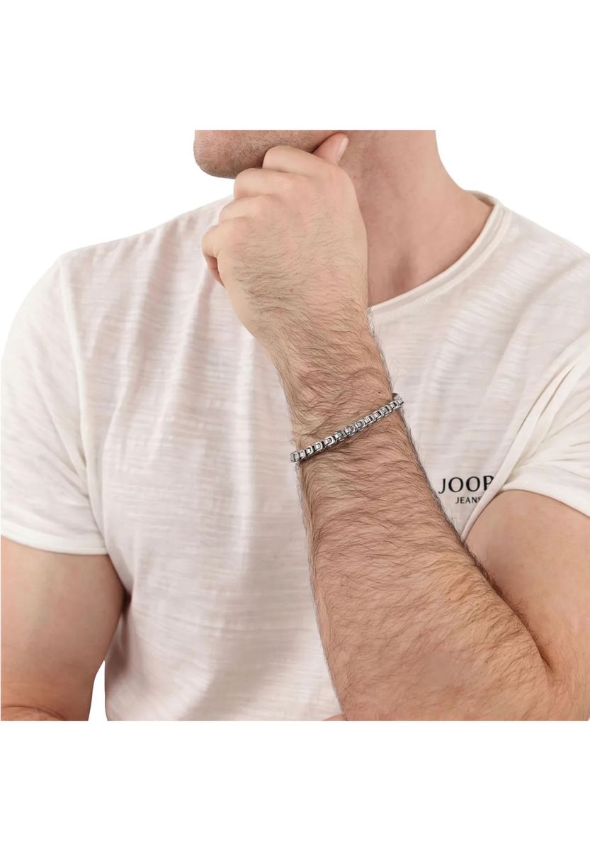 Robustes Edelstahl-Armband mit Fantasiegliederung