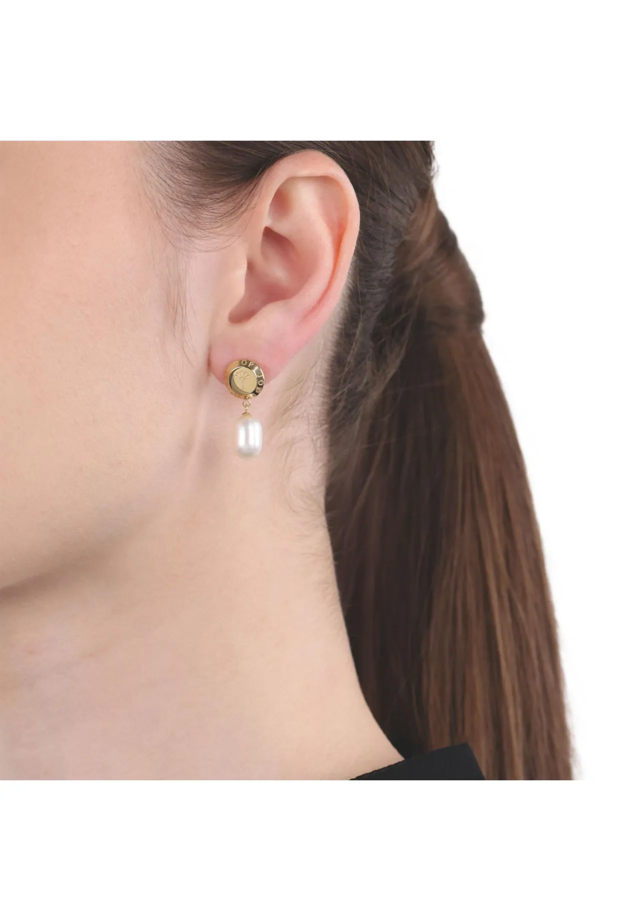 Elegante Perlenohrringe mit Anhänger