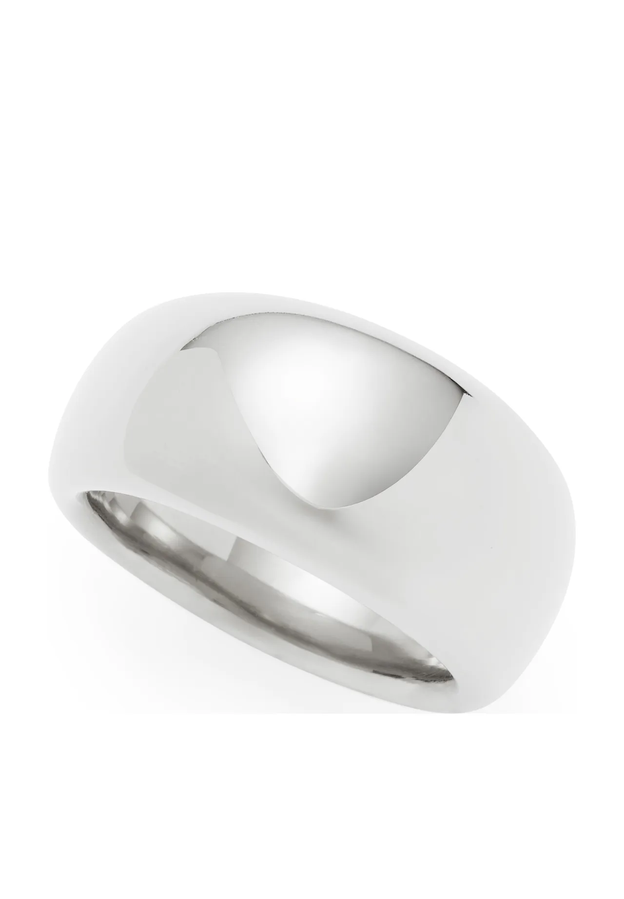Massiver Polierter Gewölbter Statement-Ring