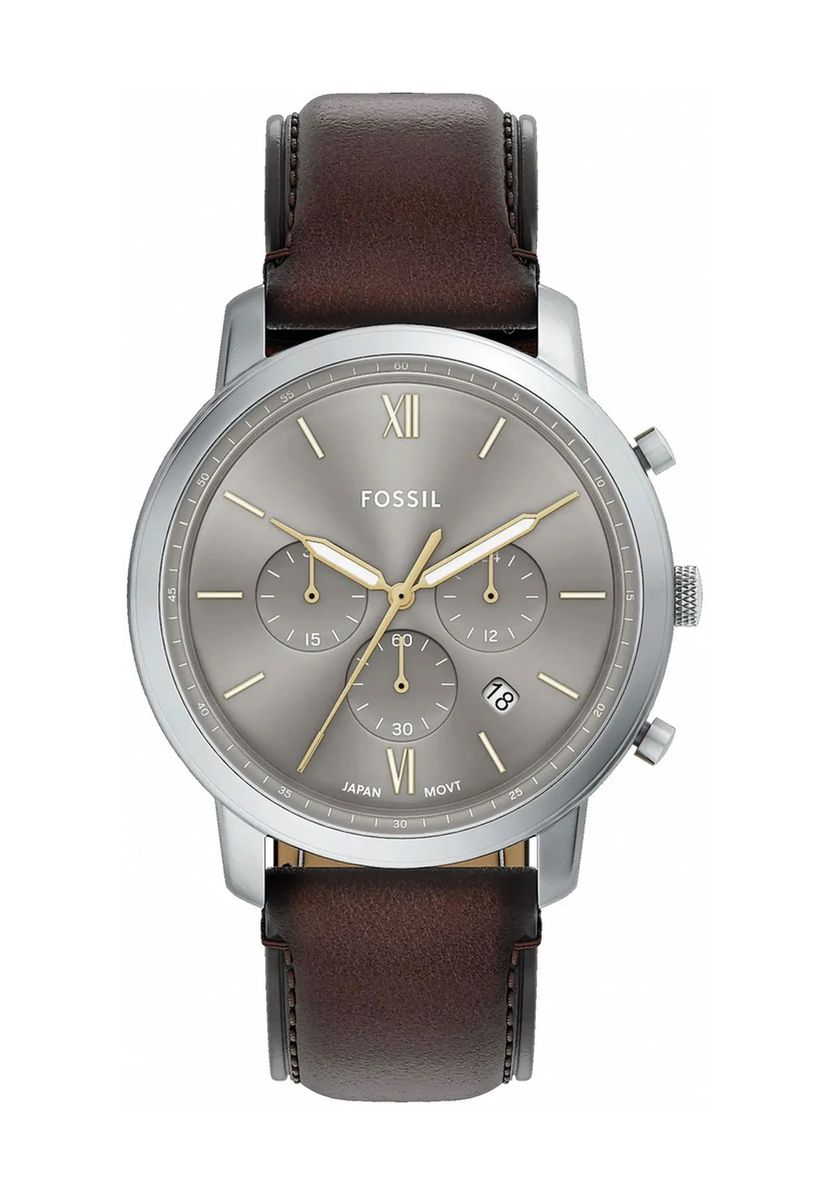 Klassischer Chronograph mit Lederarmband