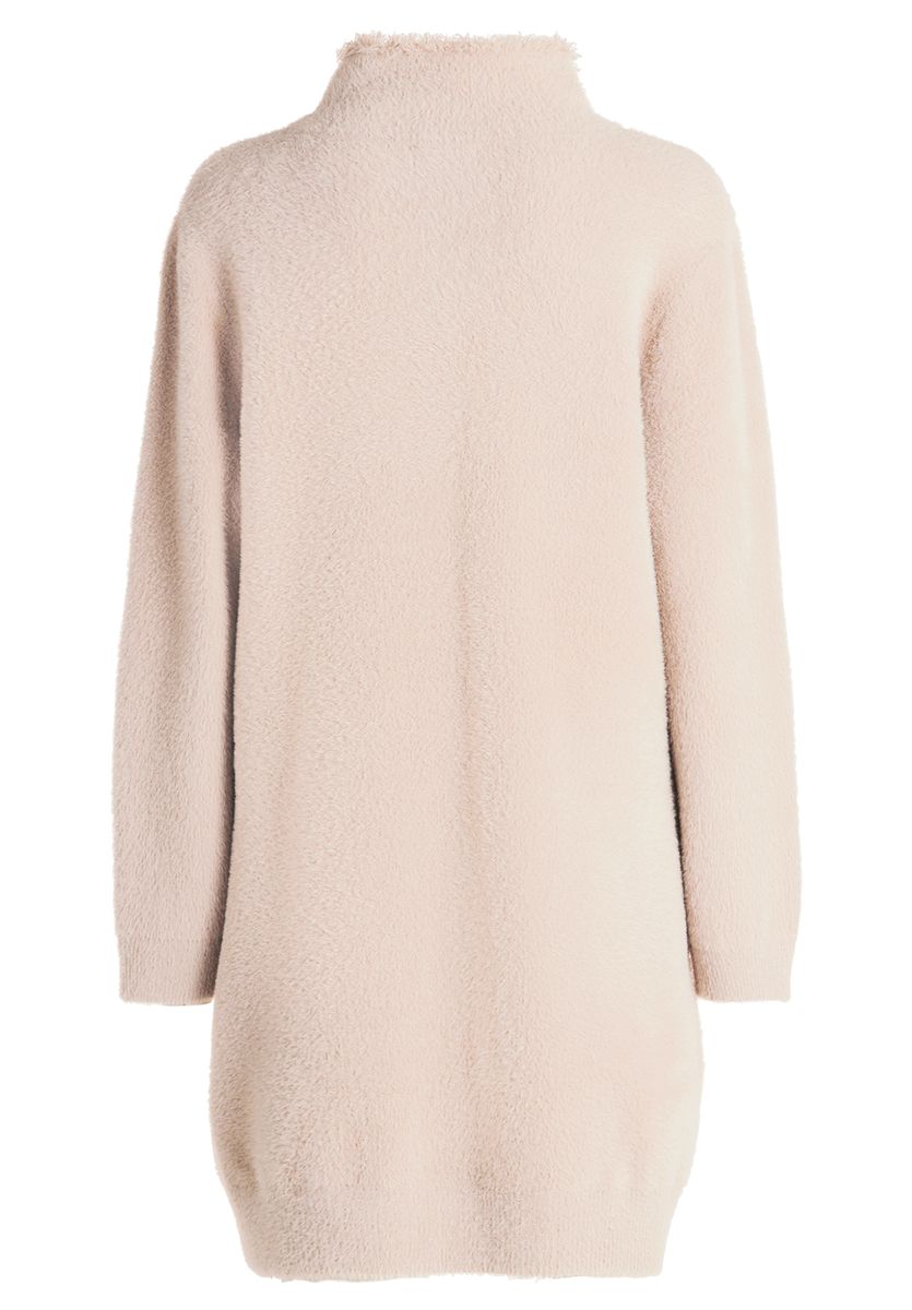 Kuschelige Strickjacke mit Stehkragen