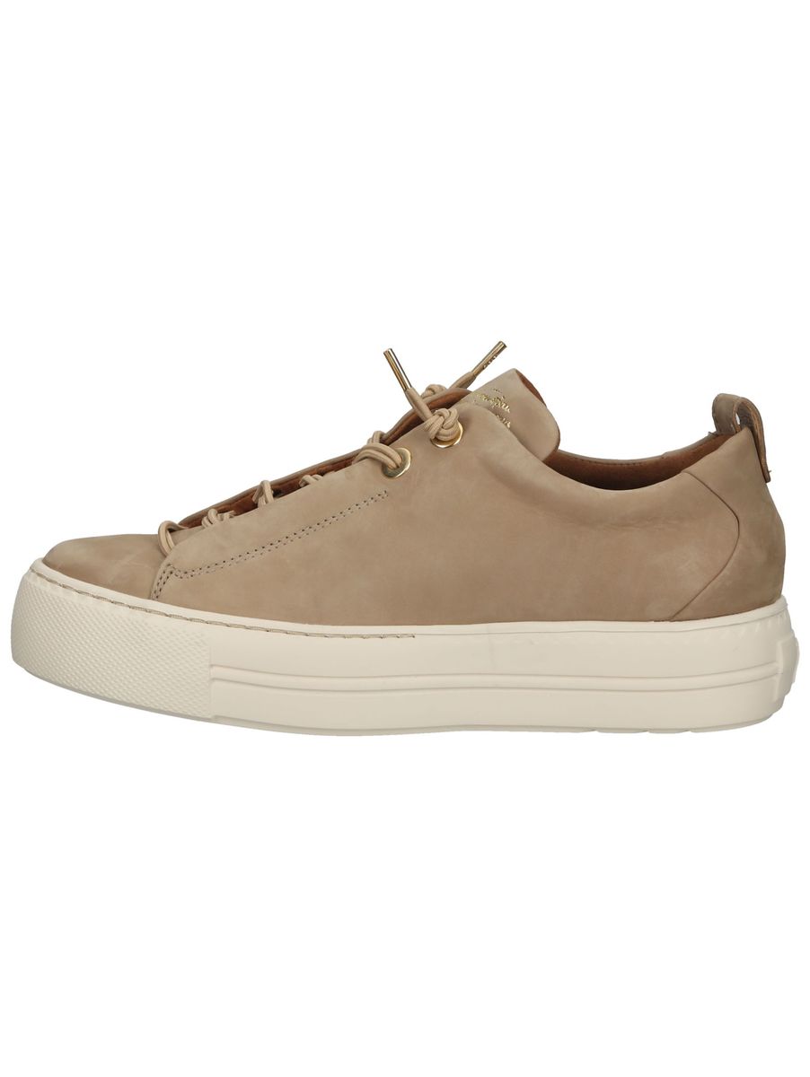 Minimalistische Nubukleder-Plateau-Sneaker