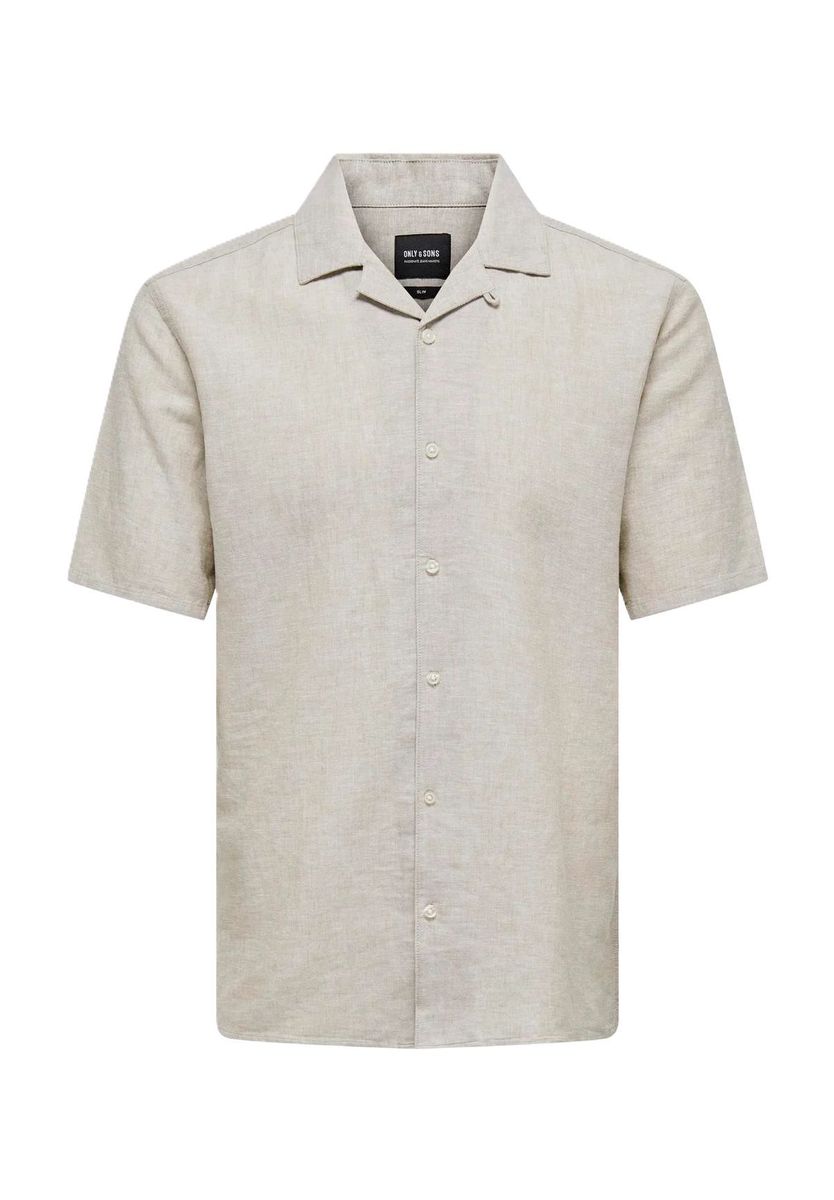 Herren Slim Fit Hemd mit Reverskragen