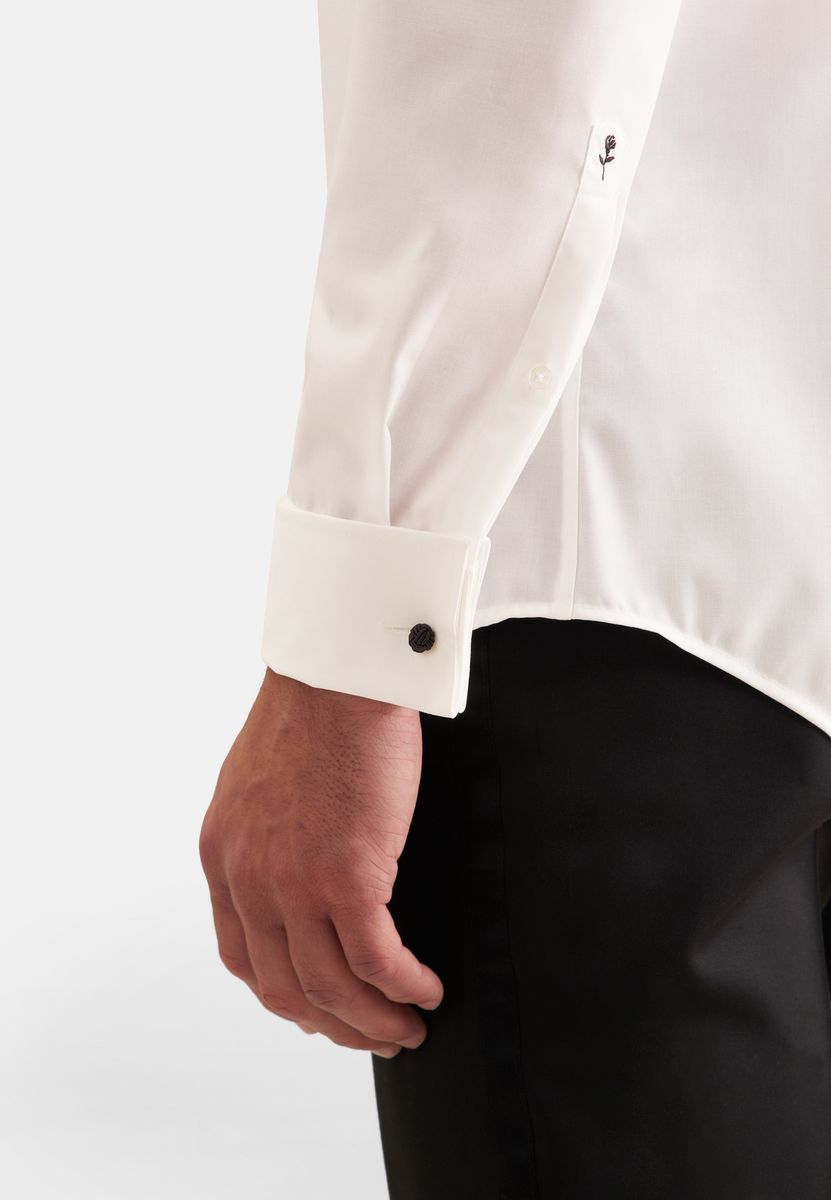 Tailored Smoking-Hemd mit Doppelmanschette