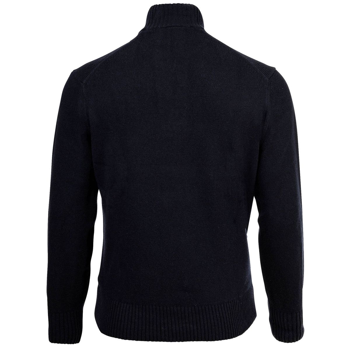 Half-Zip-Pullover aus Rippstrick