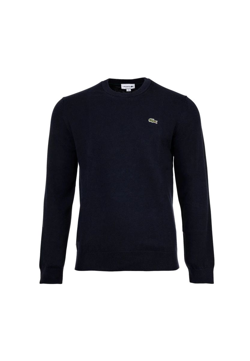 Klassischer Baumwollpullover mit Rundhalsausschnitt