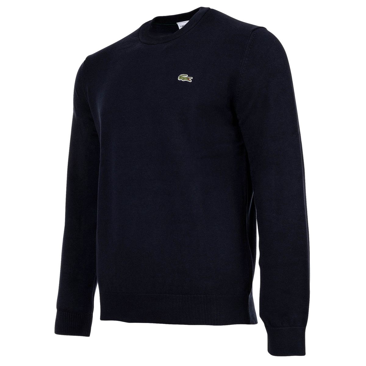 Klassischer Baumwollpullover mit Rundhalsausschnitt