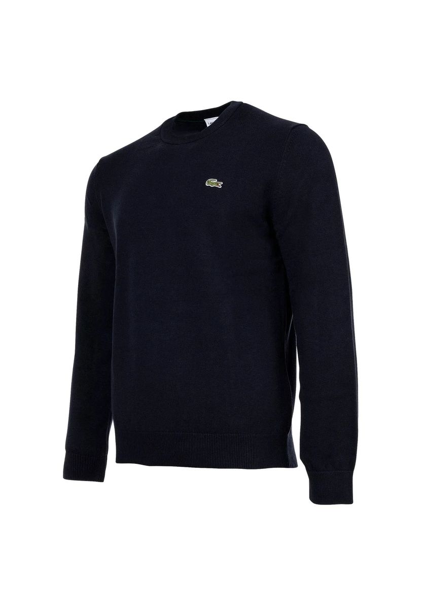 Klassischer Baumwollpullover mit Rundhalsausschnitt