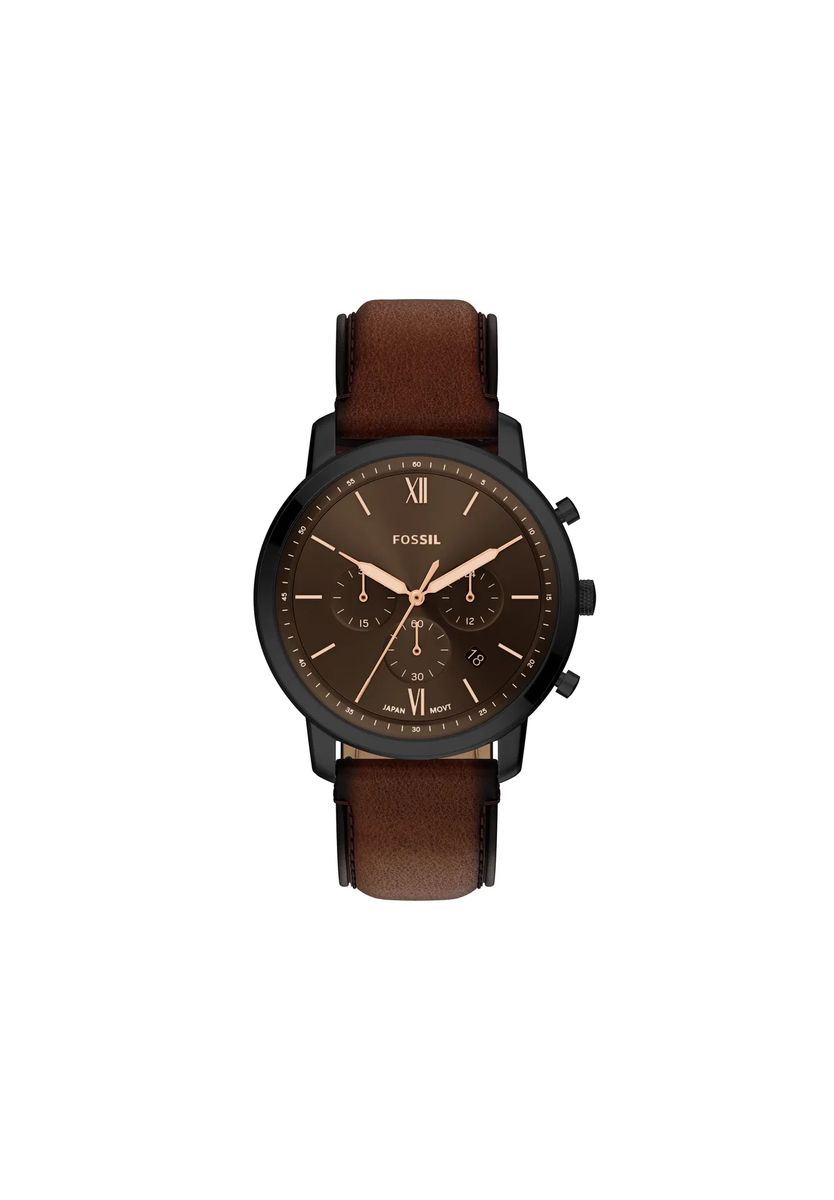 Anspruchsvoller Chronograph mit Lederarmband