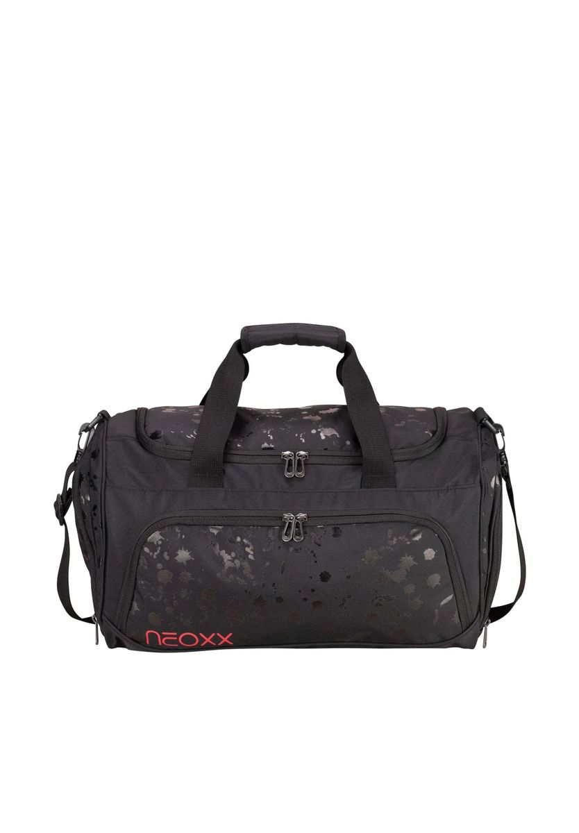 Wasserabweisende Sporttasche mit Splatter-Print