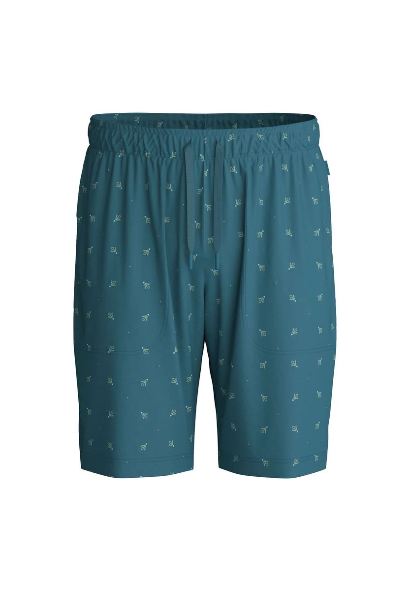 Gemusterte Schlafshorts aus Baumwoll-Mix