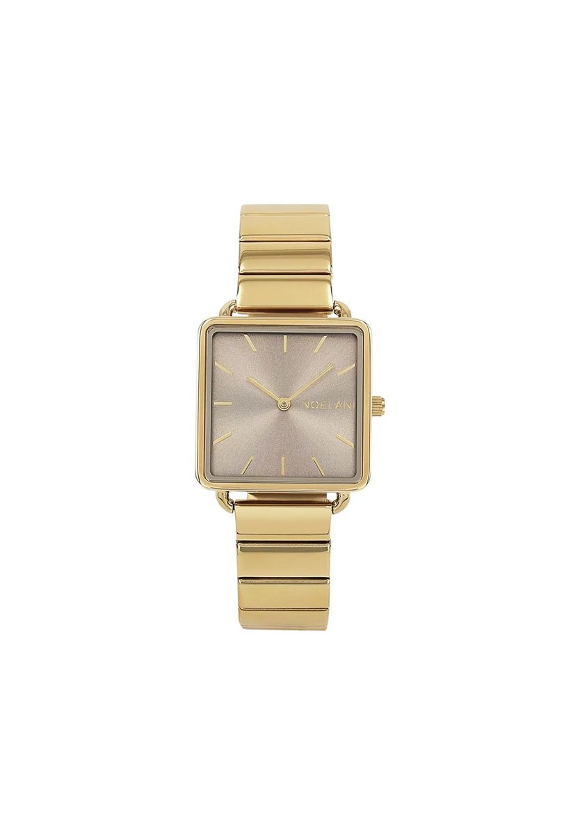 Minimalistische Armbanduhr mit quadratischem Gehäuse