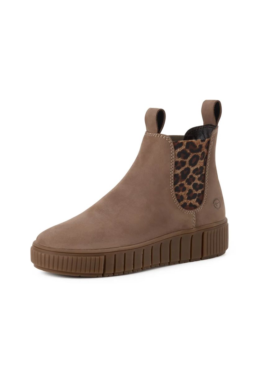 Plateau-Chelsea-Boots mit Leo-Details
