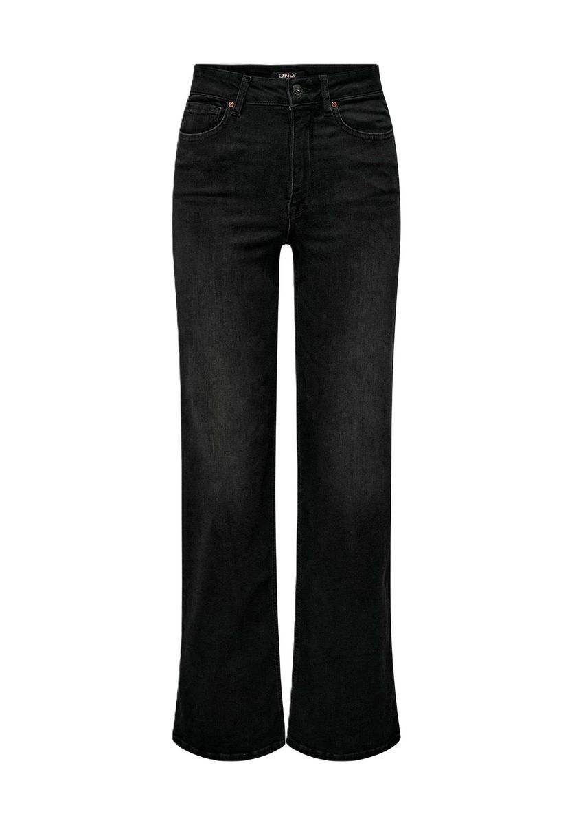 Damenjeans mit hohem Bund und weitem Bein